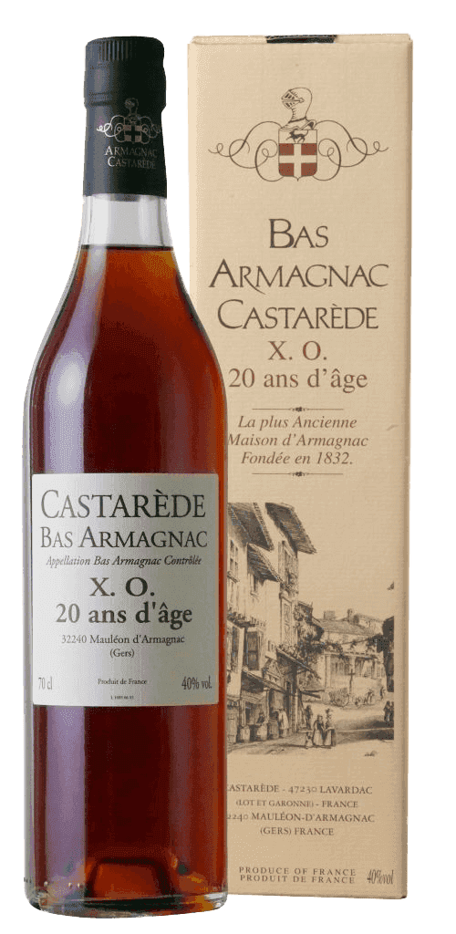 Armagnac Castarede Xo 20Yo D' Age 40% 0,7L