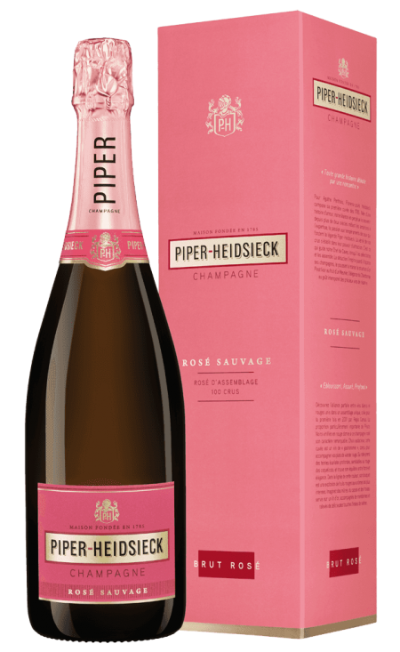 Šampanské Piper Heidsieck Rosé Sauvage Brut 12% 0,75L Krabička