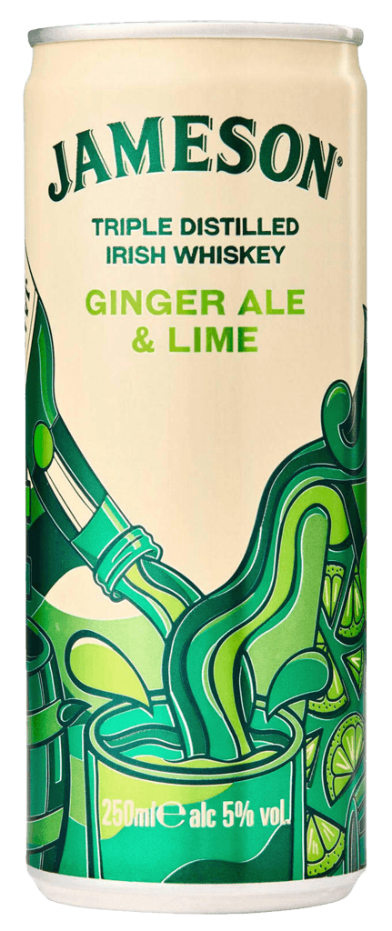 Jameson Ginger Ale & Lime 5% 0,25L Plech Z