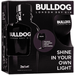 Gin Bulldog 40% 0,7L + Pohár