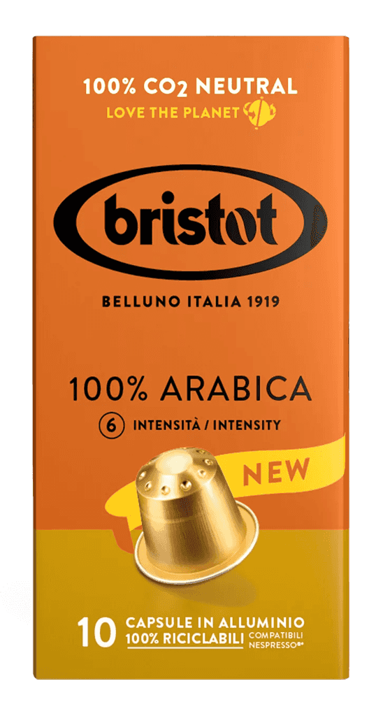 Káva Bristot Nespresso 100%Arabica 55G Kapsule 10Ks Aluminiove