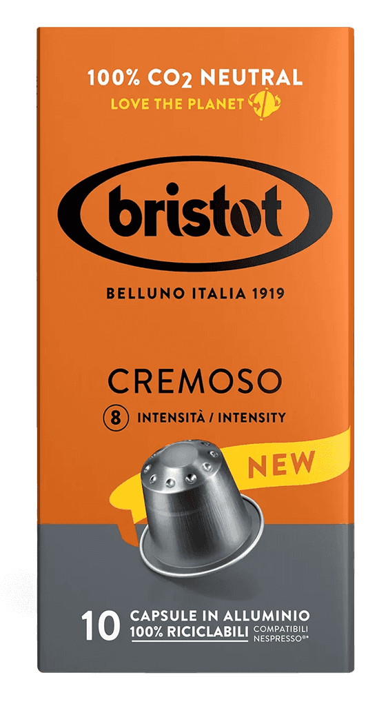 Káva Bristot Nespresso Cremoso 55G Kapsule 10Ks  Aluminiove