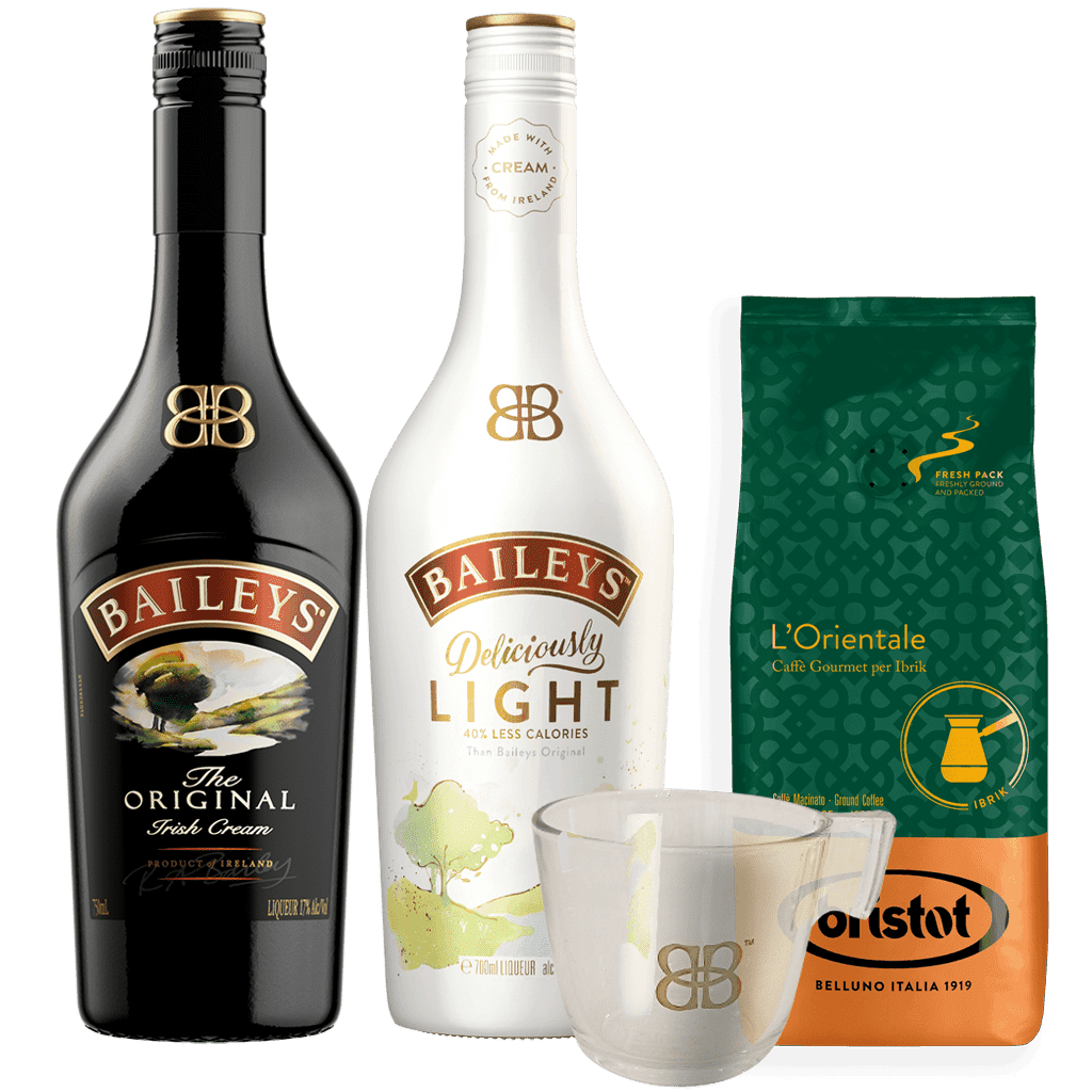 Baileys 0,7L A Baileys Light 0,7L + Káva Bristot 200G A Pohár Ako Darček