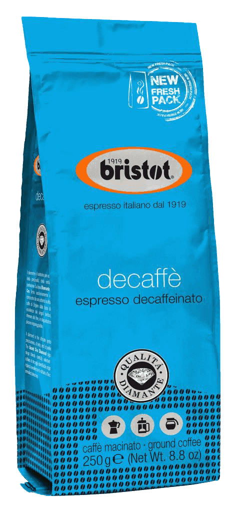 Káva Bristot Decaffe 250G Mletá Bez Kofeínu