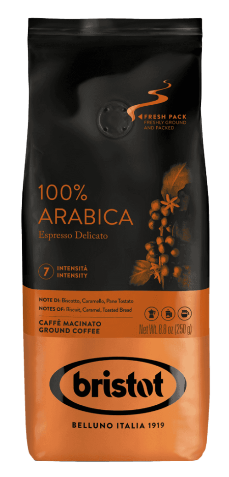 Káva Bristot 100% Arabica 250G Mletá