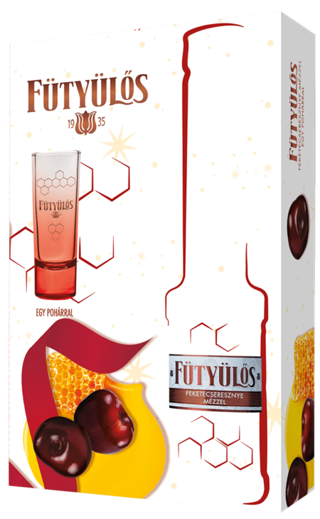 Likér Fütyülős Black Cherry S Medom 24,5% 0,5L + Pohár 2024