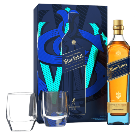 Whisky Johnnie Walker Blue Label 40% 0,7L + 2 Poháre 2024
