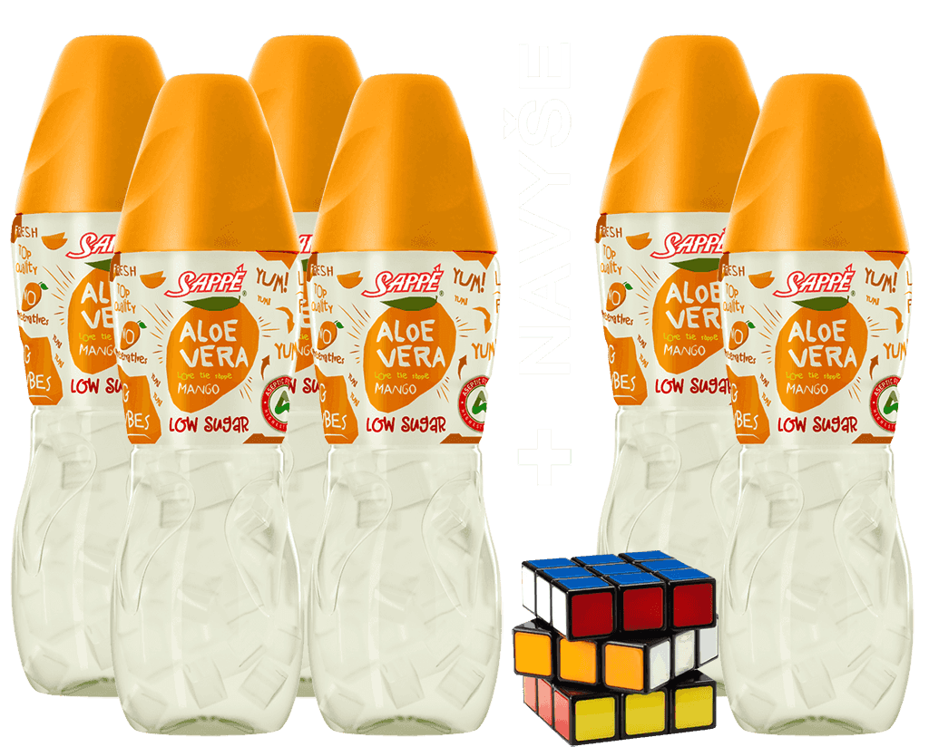 4X Aloe Vera Mango 0,3L Z + 2X Aloe Vera Mango 0,3L A Kocka Zadarmo