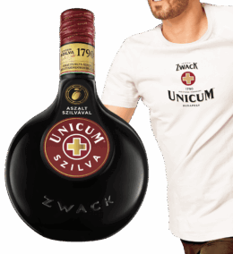 Likér Unicum Szilva Bylinný 34,5% 0,7L + Tričko Ako Darček