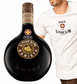 Likér Unicum Barista 0,7L + Tričko Ako Darček