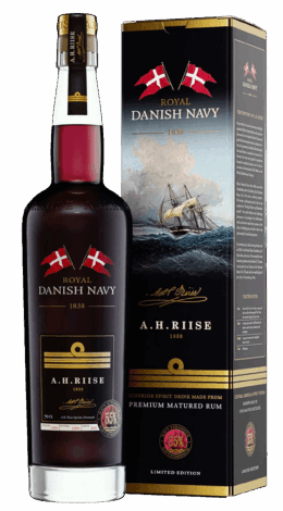 Rum A.h.riise Royal Danish Navy Strength 55% 0,7L Krabička