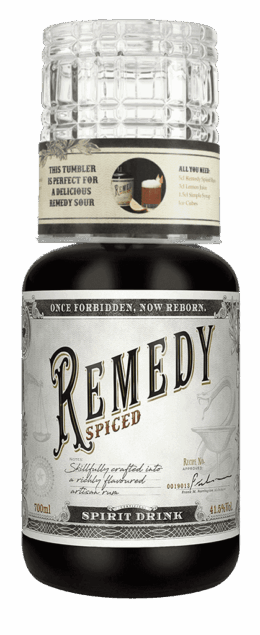 Rum Remedy Spiced 41,5% 0,7L + 1 Pohár 2025