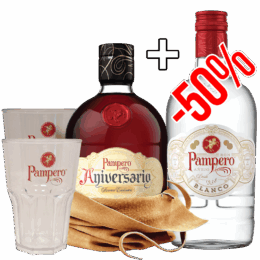 Rum Pampero Aniversario Res. Exclusiva Anejo 40% 0,7L+ Pampero Blanco 37,5% 0,7L