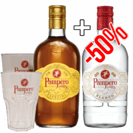 Rum Pampero Especial 40% 0,7L + Rum Pampero Blanco 37,5% 0,7L