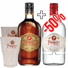 Rum Pampero Seleccion 40% 0,7L + Rum Pampero Blanco 37,5% 0,7L