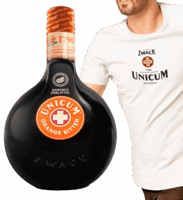 Likér Unicum Orange 34,5% 0,7L + Tričko Ako Darček