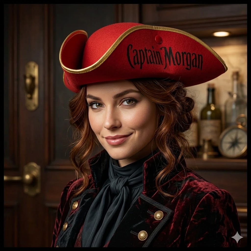 2X Captain Morgan Spiced 1L + 2X Cola 1L, 2X Pohár A 2X Klobúk Ako Darček – Obrázok 2