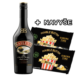 Likér Baileys Írsky 17% 0,7L + 2X Popcorn Premium 90G Ako Darček