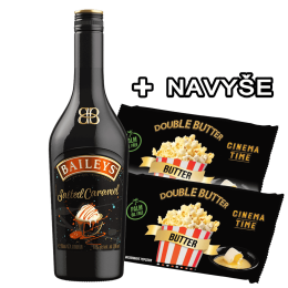 Likér Baileys Salted Caramel 17% 0,7L + 2X Popcorn Premium 90G Ako Darček