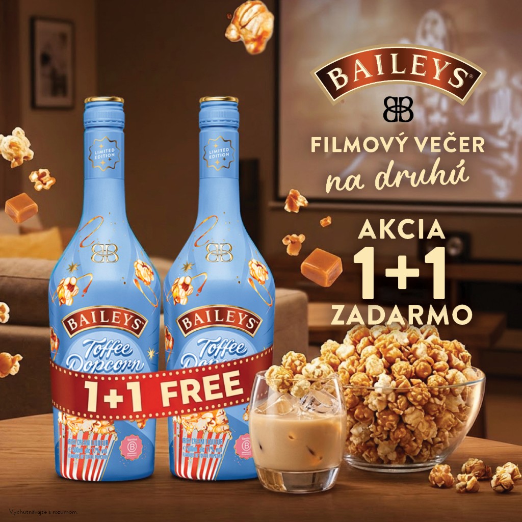 2X Likér Baileys Toffee Popcorn 17% 0,5L Za Cenu Jedného – Obrázok 2