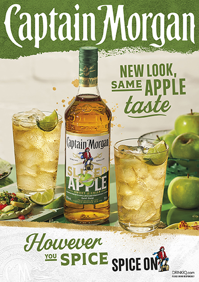Rum Captain Morgan Sliced Apple 25% 0,7L + Sprite 1L Ako Darček – Obrázok 2