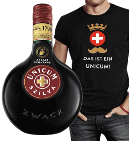 Likér Unicum Szilva Bylinný 34,5% 0,7L + Tričko "Puk" Ako Darček