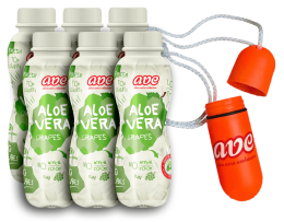 6X Ave Aloe Vera Biele Hrozno 0,3L + Peňaženka Na Krk Ako Darček