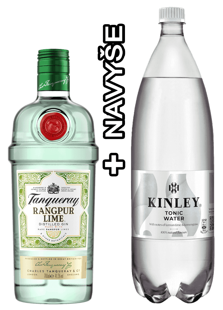 Gin Tanqueray Rangpur 41,3% 0,7L + Kinley Tonic 1,5L Ako Darček