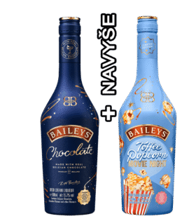 Likér Baileys Chocolat Luxe 15,7% 0,5L + Likér Baileys Popcorn 17% 0,5L Navyše
