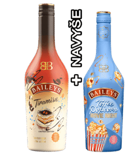 Likér Baileys Tiramisu 17% 0,7L + Likér Baileys Popcorn 17% 0,5L Navyše